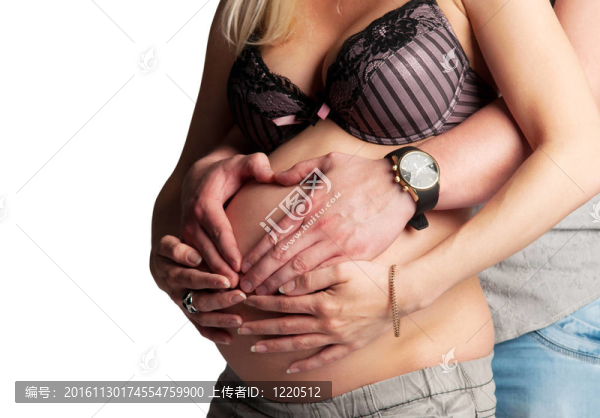 懷孕的女人和男人