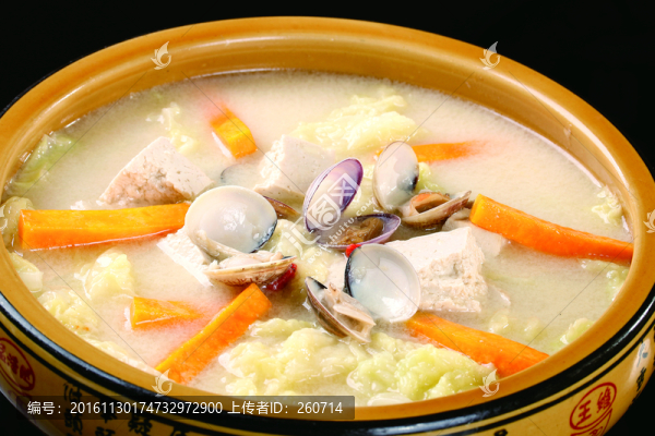 文蛤白菜燉豆腐
