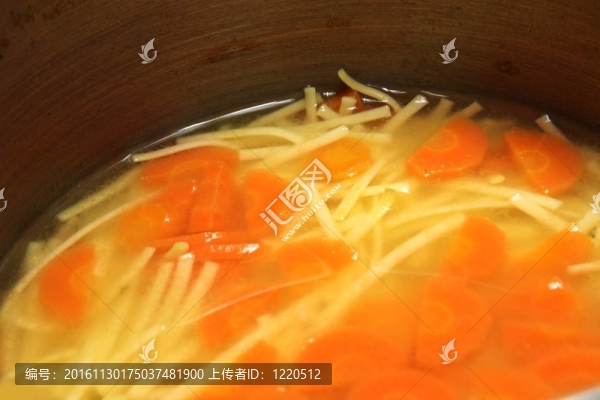 面條湯的紋理
