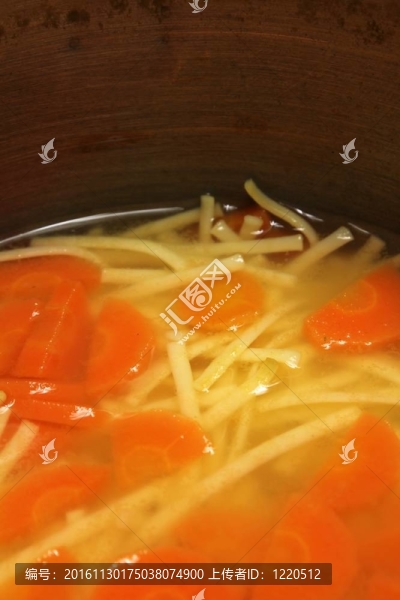面條湯的紋理
