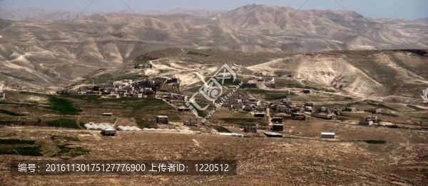 在朱迪亞沙漠以色列巴勒斯坦村莊