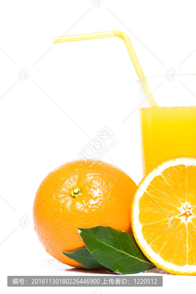 橙汁和一杯果汁