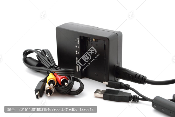 電池和接口線的充電器