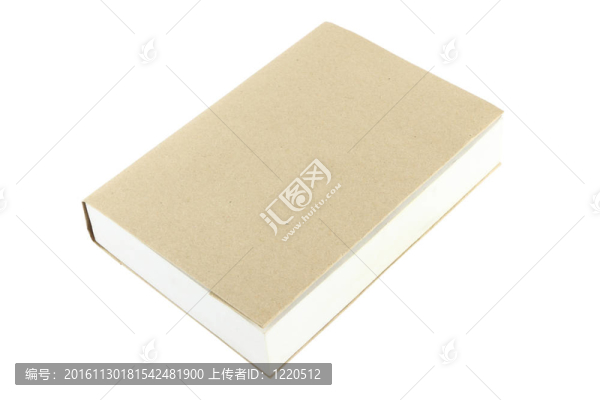 白色背景的空白封面書(shū)。
