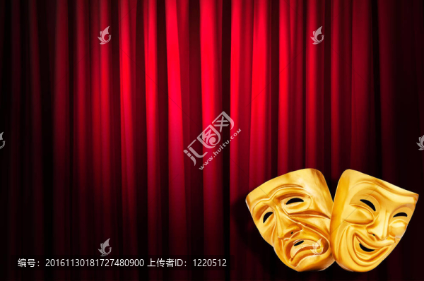 帶面具的戲劇表演概念