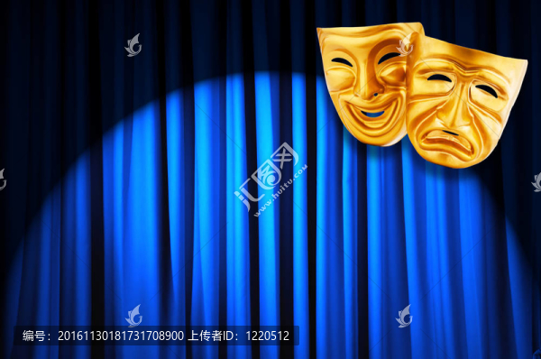 帶面具的戲劇表演概念