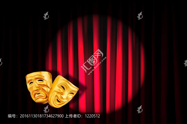 帶面具的戲劇表演概念