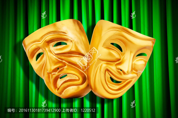 帶面具的戲劇表演概念