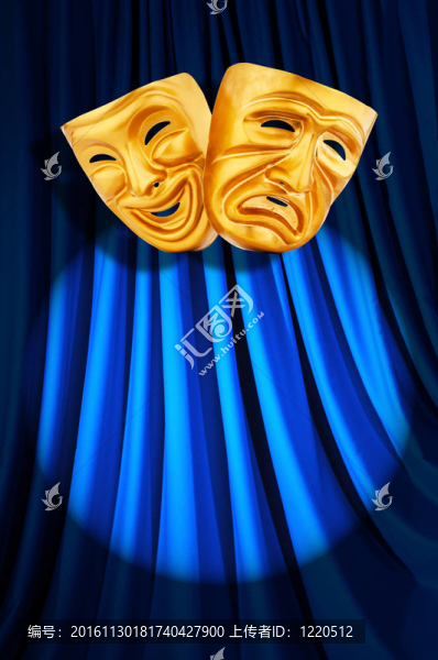帶面具的戲劇表演概念