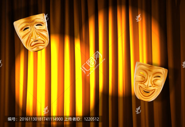 帶面具的戲劇表演概念