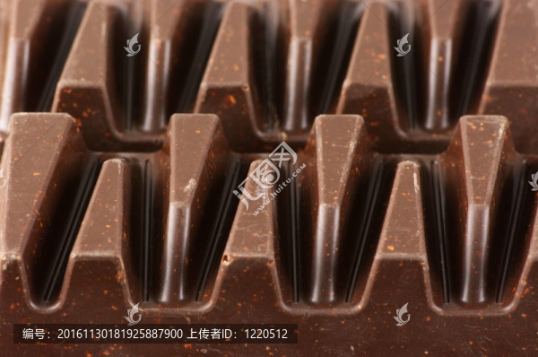 黑巧克力的特寫(xiě)