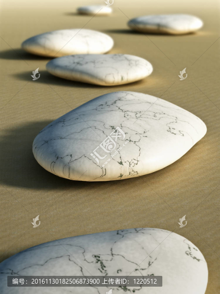 沙子里的石頭
