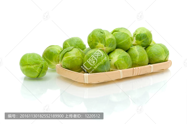 布魯塞爾芽白色背景反射