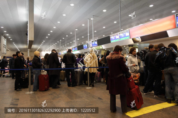 莫斯科：12月29日將在機(jī)場謝列梅捷沃登記臺；12月29日；2009；莫斯科；俄羅斯。