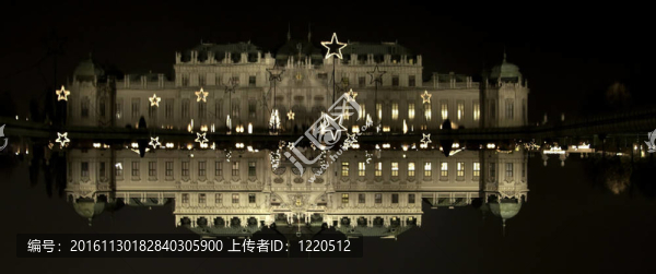 夜景在秋天去維也納旅游美景宮