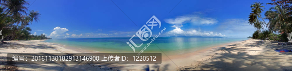 熱帶海灘全景