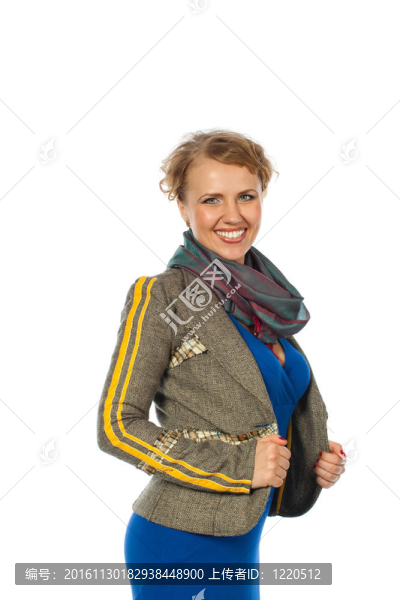 微笑的美麗的女人