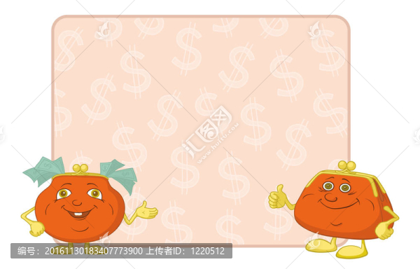 錢包和海報以美元