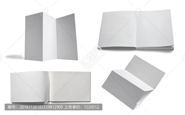 傳單筆記本教科書白紙空白模板