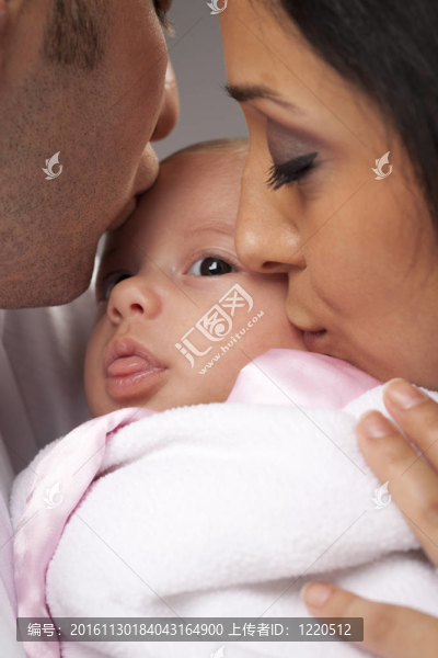 Mixed,Race,Young與Newborn,Baby家族