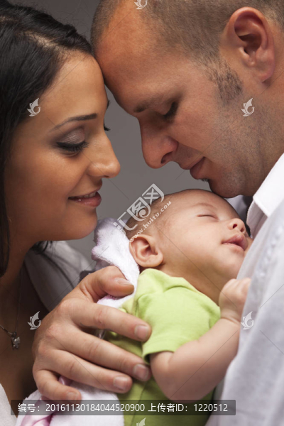 Mixed,Race,Young與Newborn,Baby家族