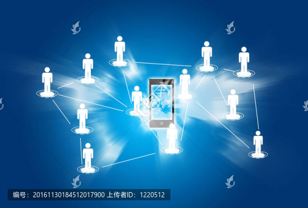 智能手機(jī)社交網(wǎng)絡(luò)概念
