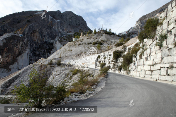 大理石采石場——濱海阿爾卑斯山脈；Carrara；托斯卡納；意大利