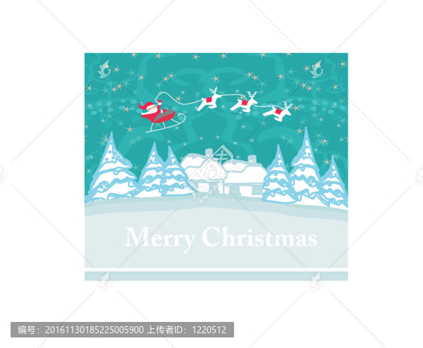 Santa新年卡