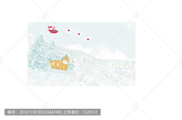 Santa新年卡