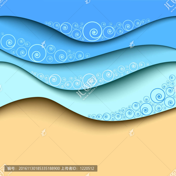 夏季海灘背景