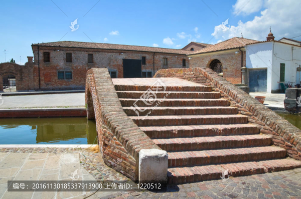 查看科馬基奧。Emilia,Romagna。意大利.