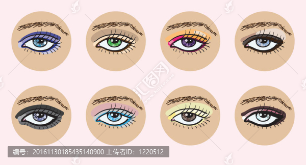 向量美麗的女性眼睛。