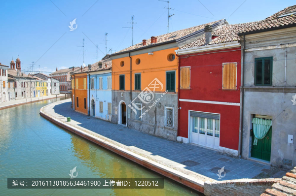 查看科馬基奧。Emilia,Romagna。意大利.