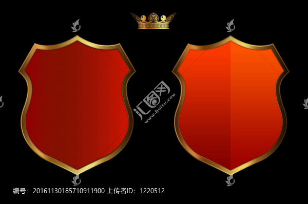 兩個(gè)紅色的盾牌