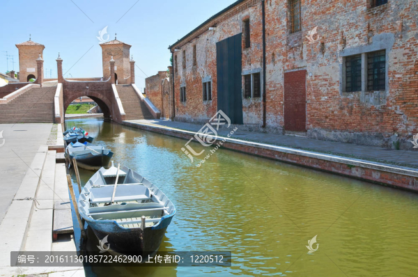 查看科馬基奧。Emilia,Romagna。意大利.