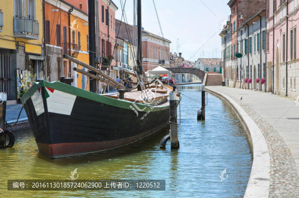 查看科馬基奧。Emilia,Romagna。意大利.