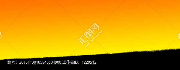夕陽的剪影