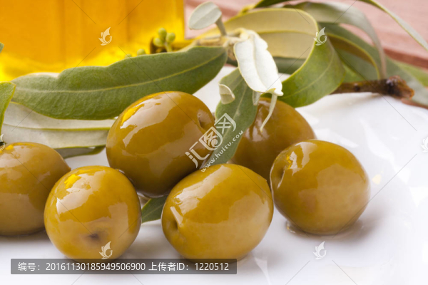 橄欖油和樹(shù)葉