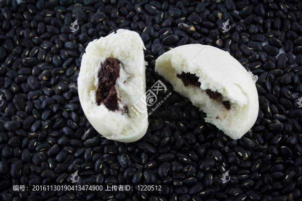 黑豆餡蒸餃