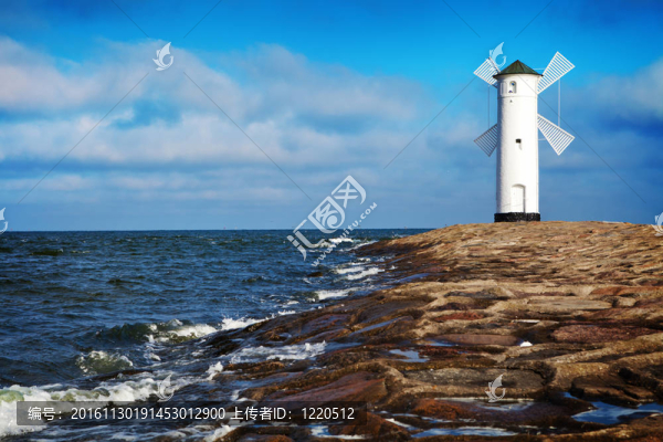 燈塔在Swinoujscie