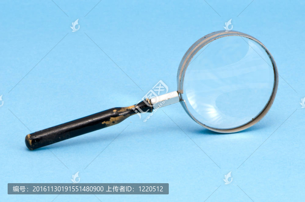 放大鏡變焦工具藍(lán)色背景