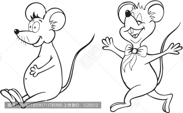 老鼠.卡通.插畫