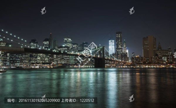 紐約天際布魯克林大橋