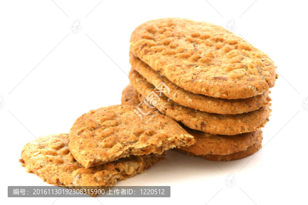白底全麥餅干
