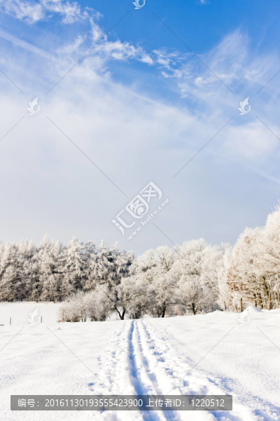 捷克共和國(guó)的冬景；