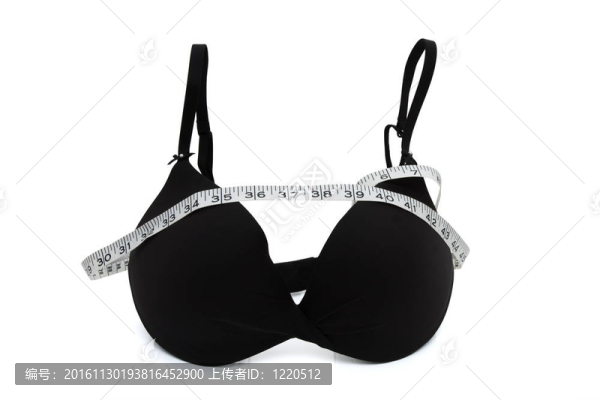 帶測(cè)量帶的Black,Bra