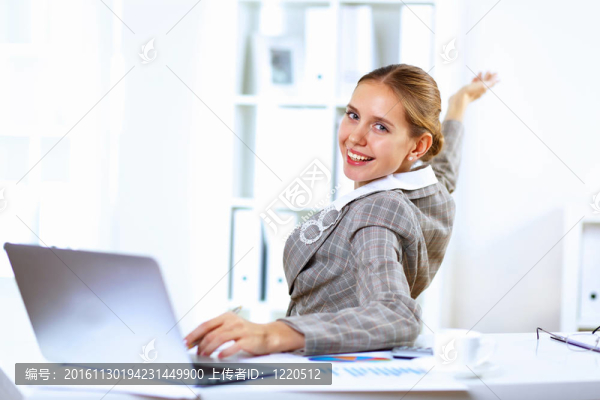 辦公室里的商業(yè)女性