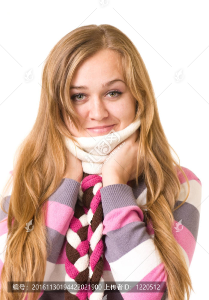 美麗的微笑的女孩