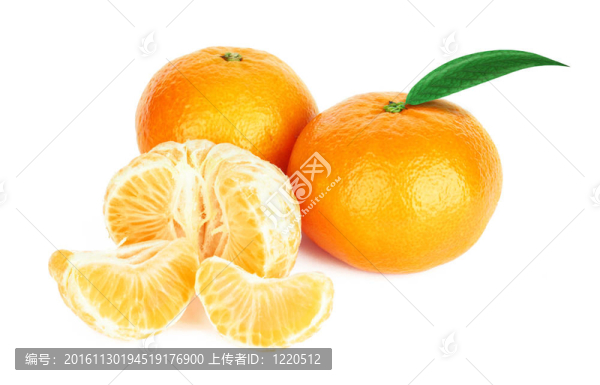 新鮮的葉子和段Tangerine夜店