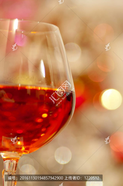 紅葡萄酒和散景